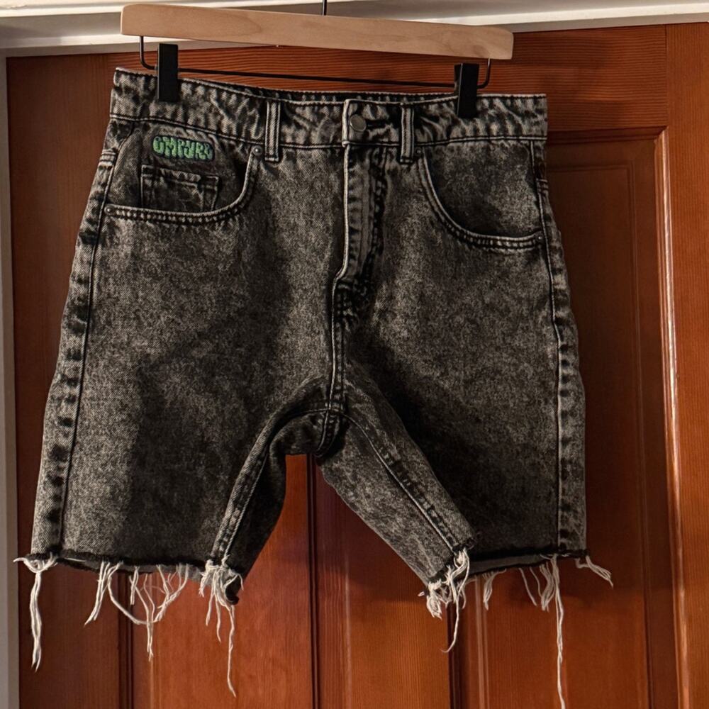 Empyre Acid Wash Shorts Frayed Hem Unisex 30/Women's 4